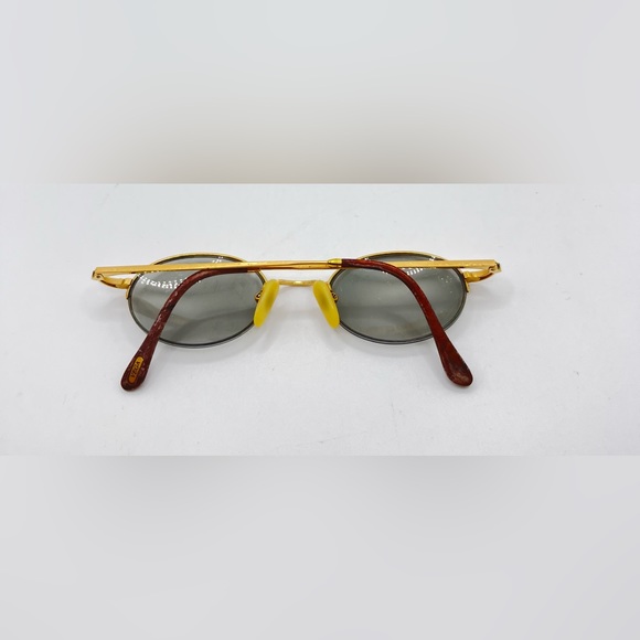 Vintage Vuillet Vega Prestige 386 Gold Oval Half-Rim Sunglasses Frames Only - Picture 4 of 8